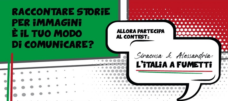 “Italia a Fumetti” il concorso per giovani illustratori promosso da Ascom Alessandria e Siracusa