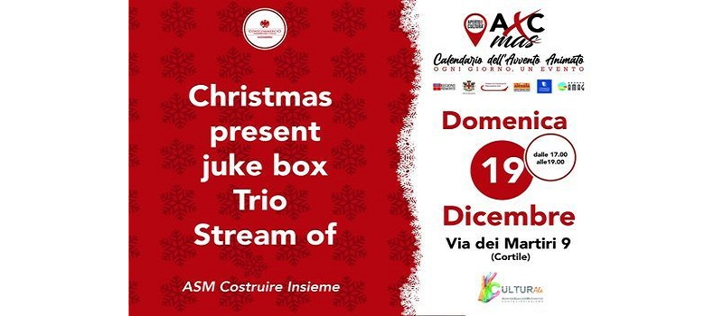 Domenica ad Alessandria “Christmas Present Juke Box” con gli Stream Of!
