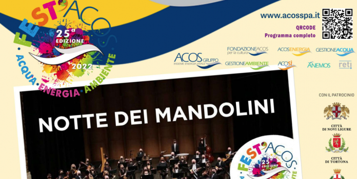 Ovada, la ‘Notte dei Mandolini’ chiude il 15 luglio Fest’Acos