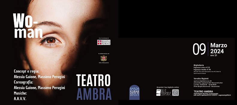 Teatro Ambra: sabato 09 marzo “Wo-man”, la danza contemporanea celebra la donna